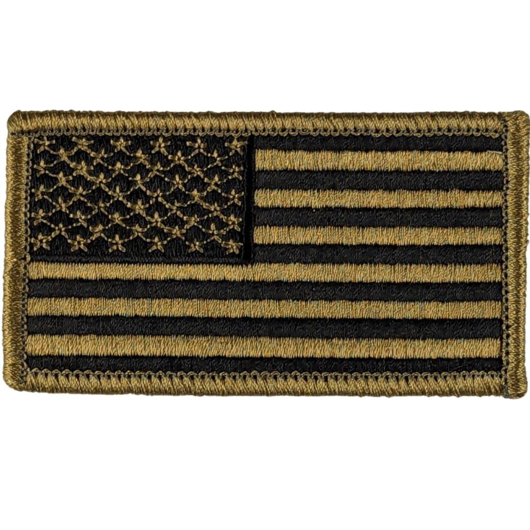 American Flag Patch - Subdued Coyote Brown OCP - Sew-On Patch
