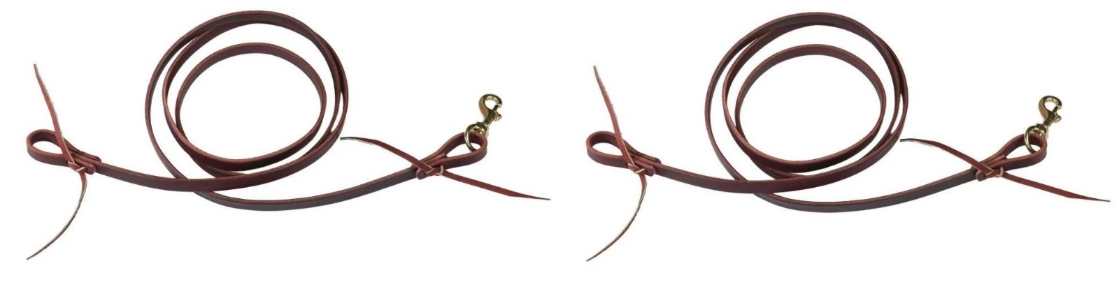 Berlin Custom L508 Amish Made Latigo Leather Roper Horse Reins  5/8" X 8' ⭐QTY2⭐