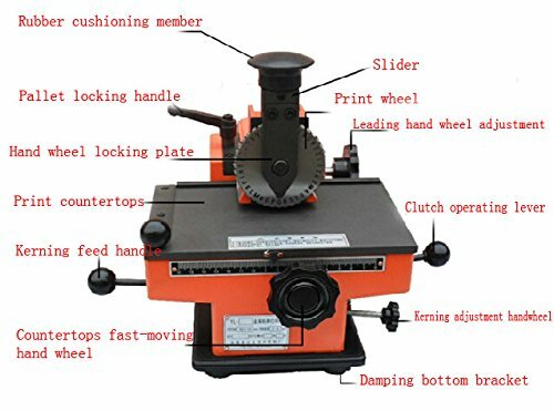 Update Semi-automatic Nameplate Metal Label Stamping Printer Marking Machine 4mm