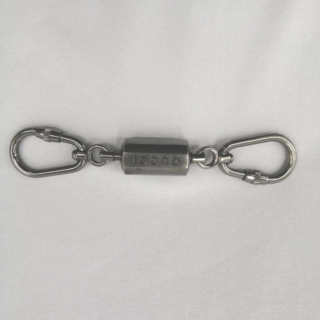 GUCCI Carabiner Keyring Silver