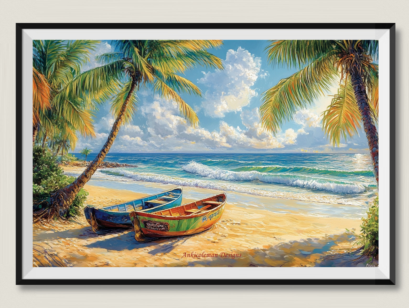 Tropical Bay 2 - DIY Chart Counted Cross Stitch Patterns Needleworks DMC Color