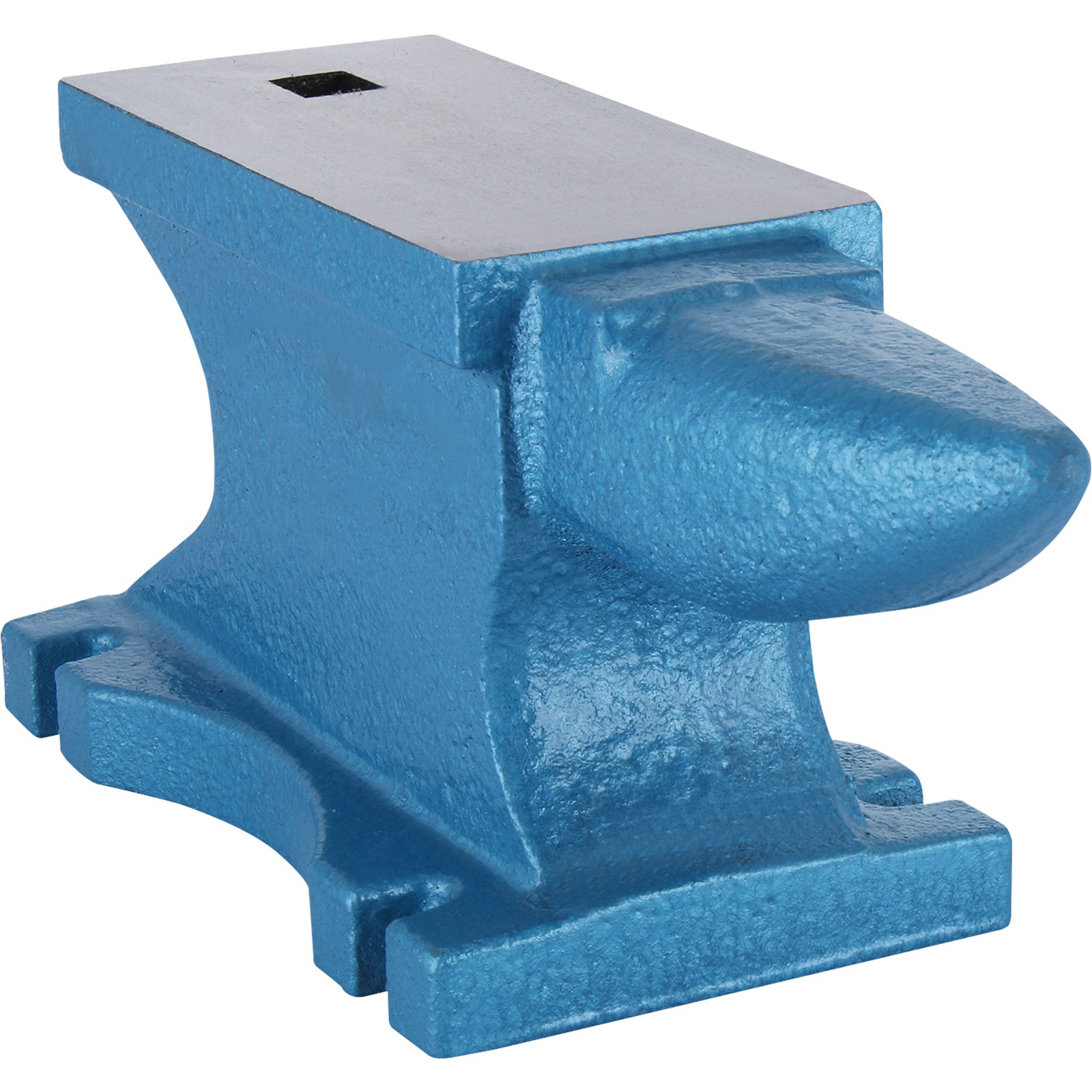 Uimoso 55 lb Cast-Iron Anvil with Heat-Treated Round and Long Horn Design
