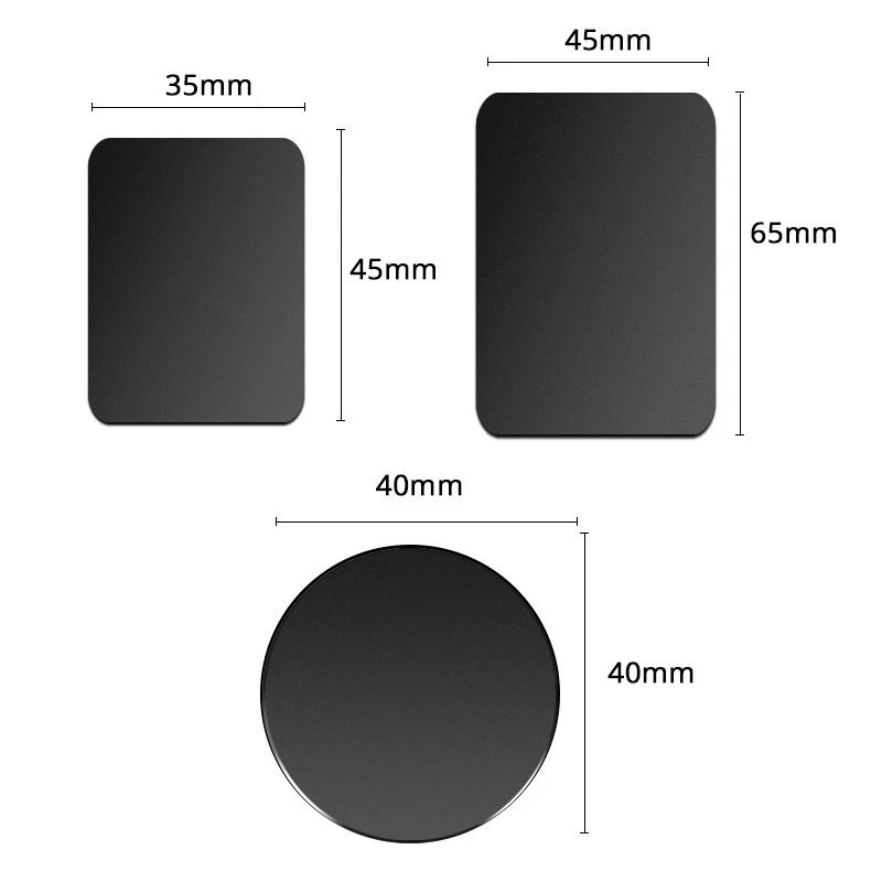 Metal Plates Adhesive Sticker Replace For Magnetic Car Mount Phone Holder
