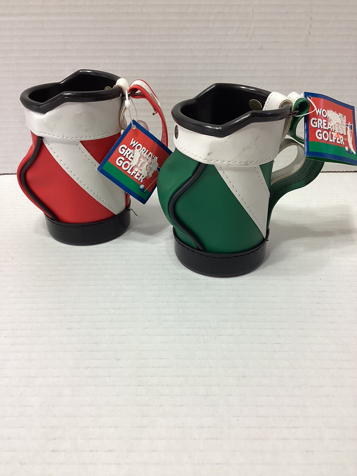 World's Greatest Golfer Holder (2) - Golf Bag / Leather Caddy- A20