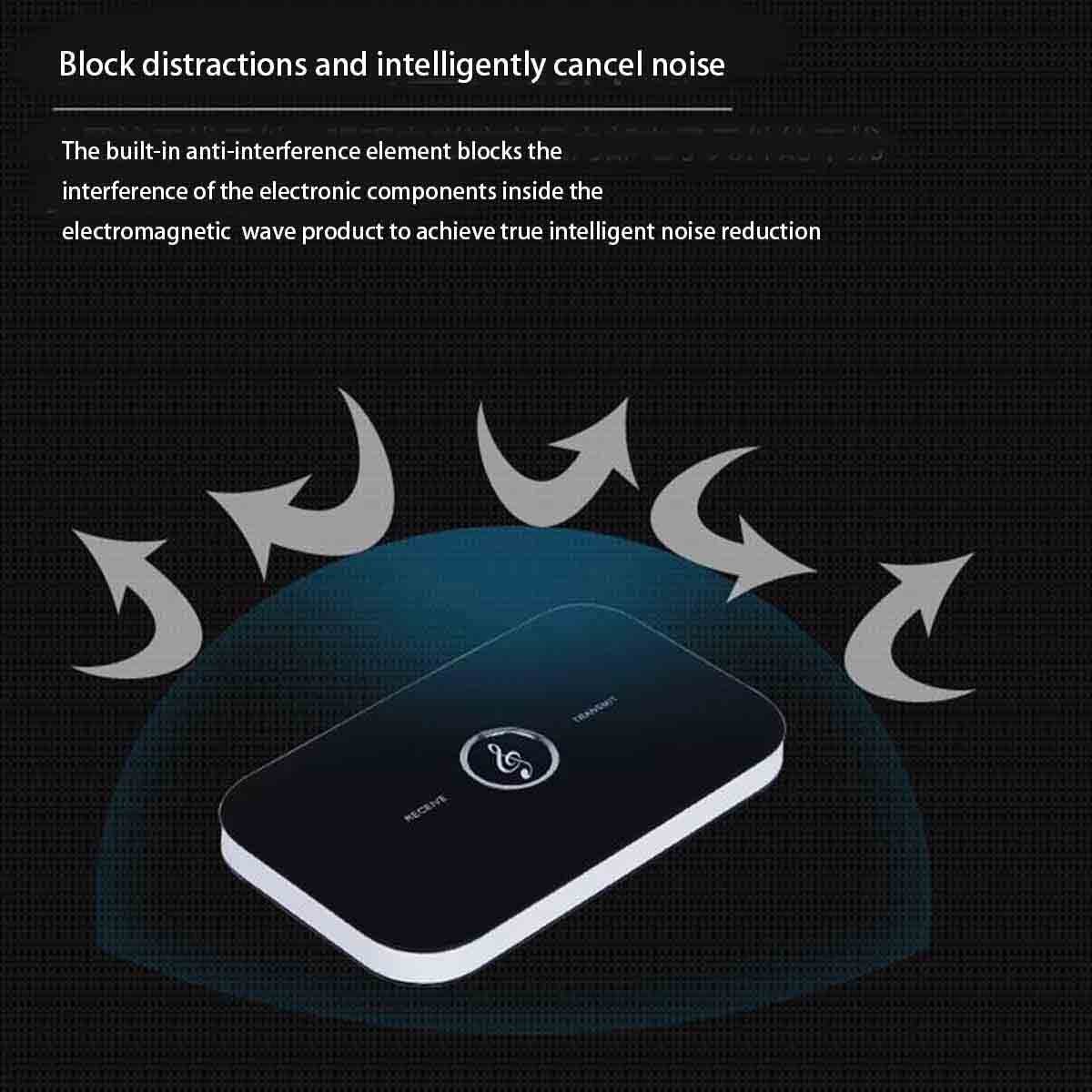 2-in-1 stereo wireless audio adapter Bluetooth receiver transmitter