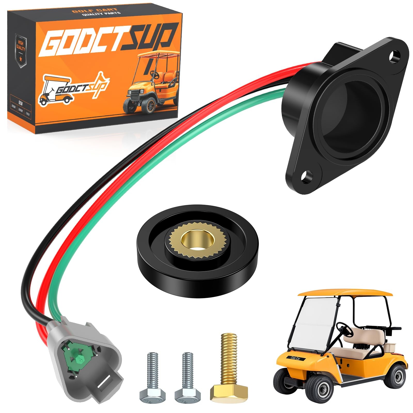 GODCTSUP Golf Cart High Speed Magnet Speed, Club Car IQ for 48V black