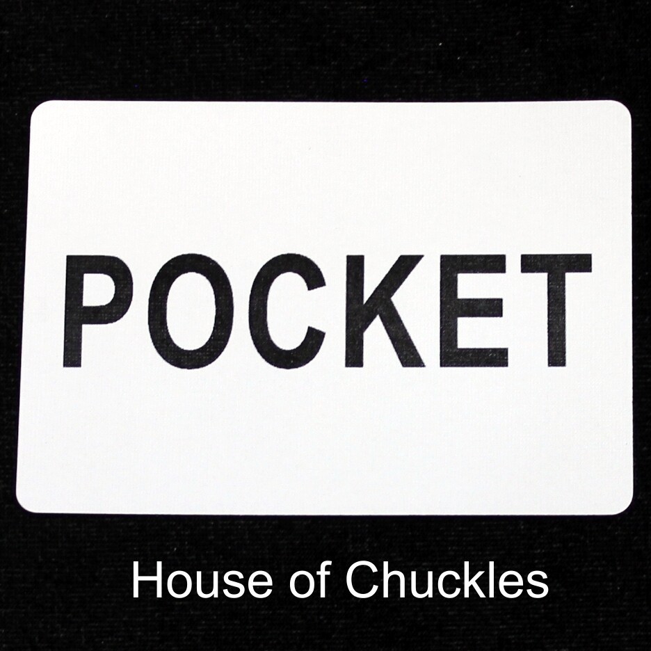 Pocket, Bicycle Printed Gaff Card, Red