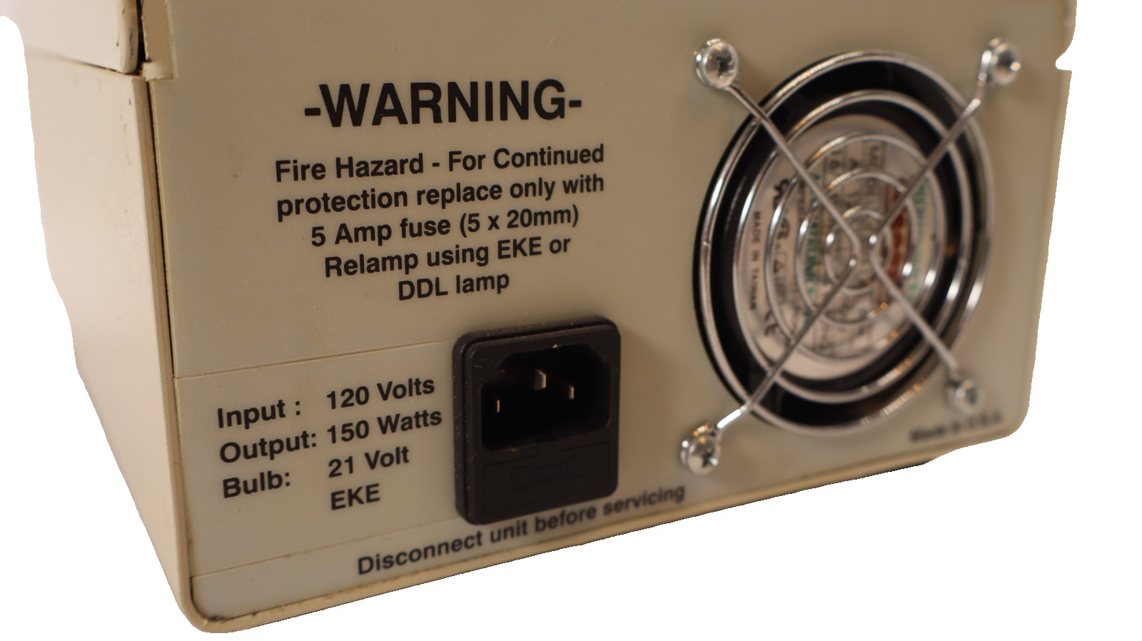 Micro Lite FL3000 Fiber Optic Light Source With Power Cord