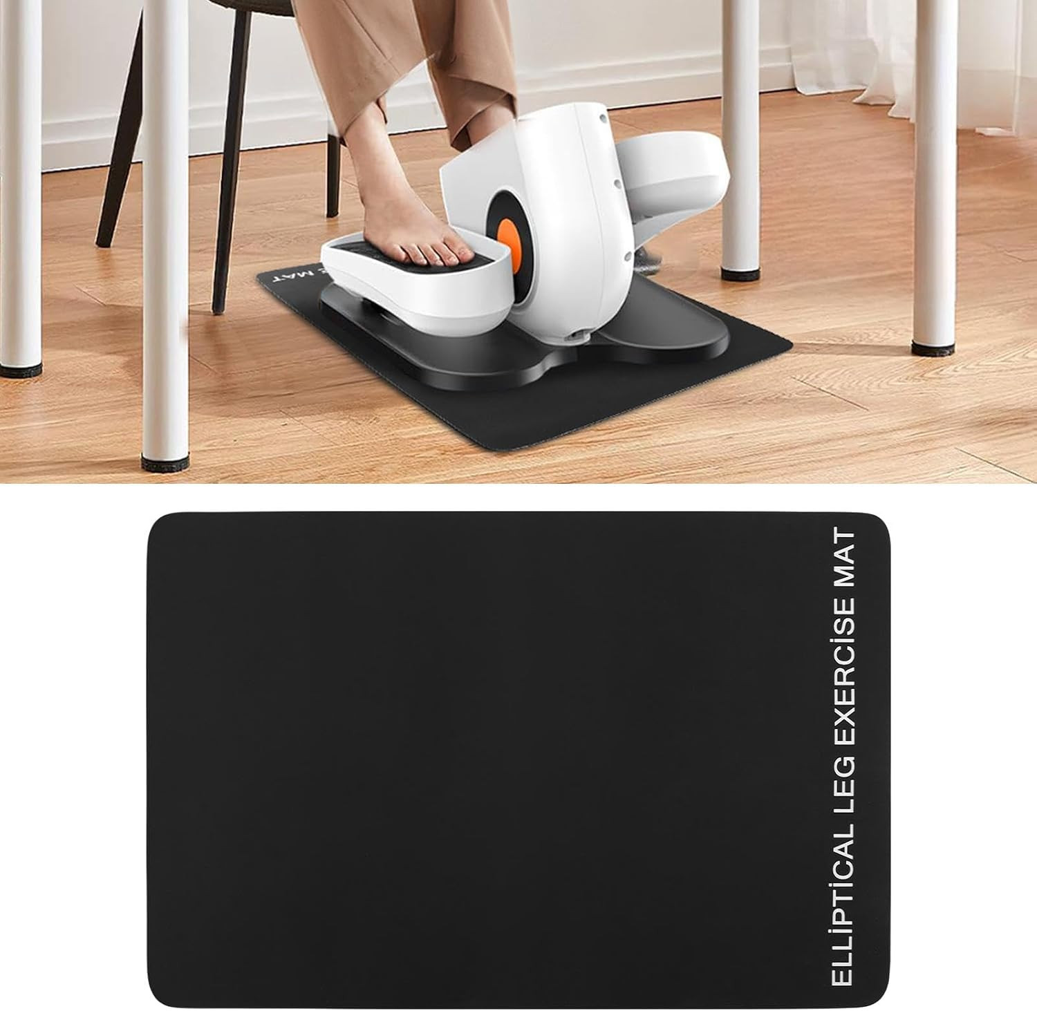 Ellipse Leg Exerciser Machine Non-Slip Mat  Apply to Under Desk Elliptical Pe...