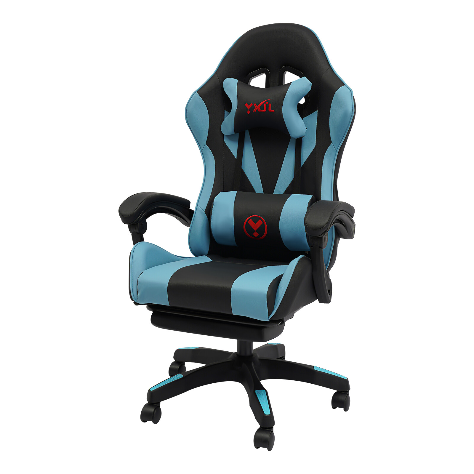Gaming Chair Ergonomic Gaming Chair for Adults with Footrest & Lumbar Pillow