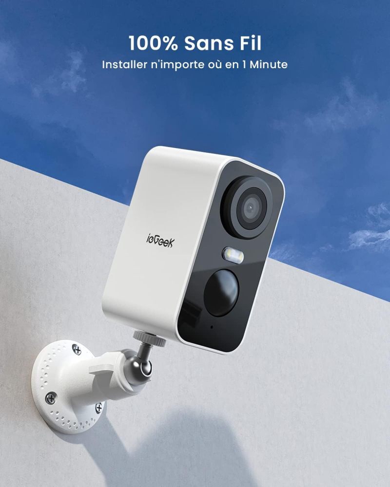 ieGeek 2K Outdoor Wireless WiFi Battery Powered Night Vision Security Camera