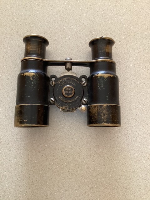 Antique compact binoculars Biascope Wollansak 6X