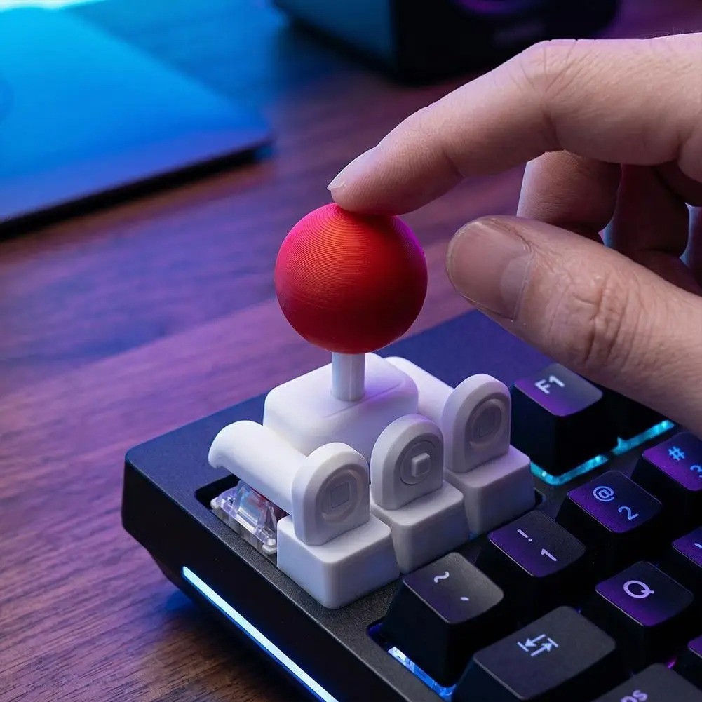 3D Printed Keyboard Joystick, 4-Way Directional Key Mod for Mechanical Keyboard