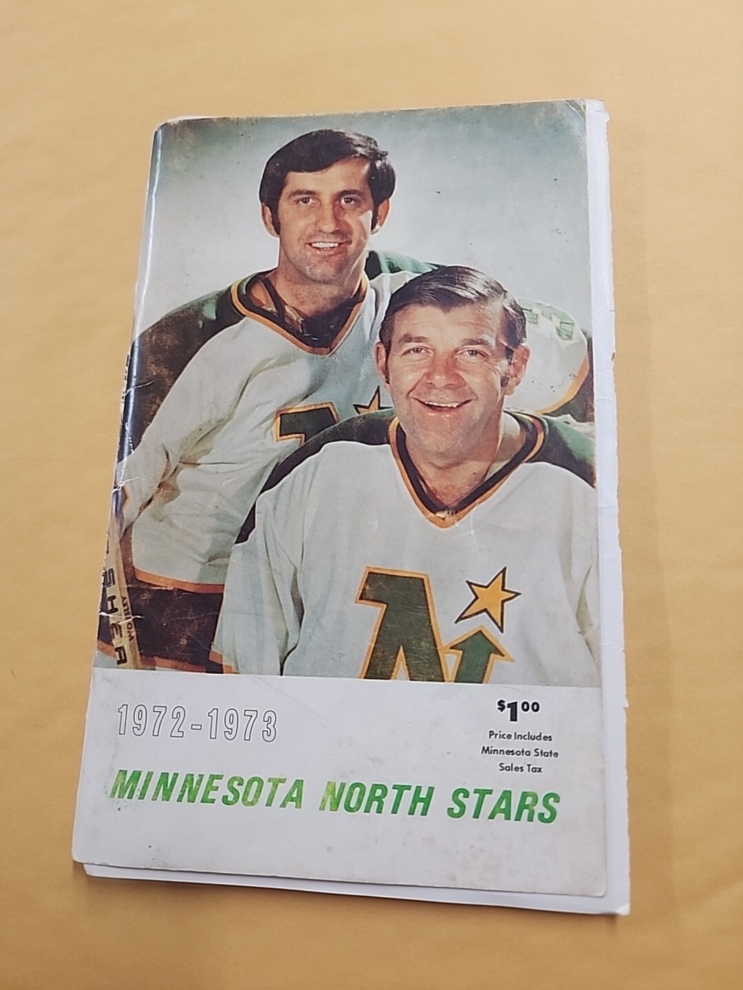 1972-73 Minnesota North Stars Program With Auto's Autographs