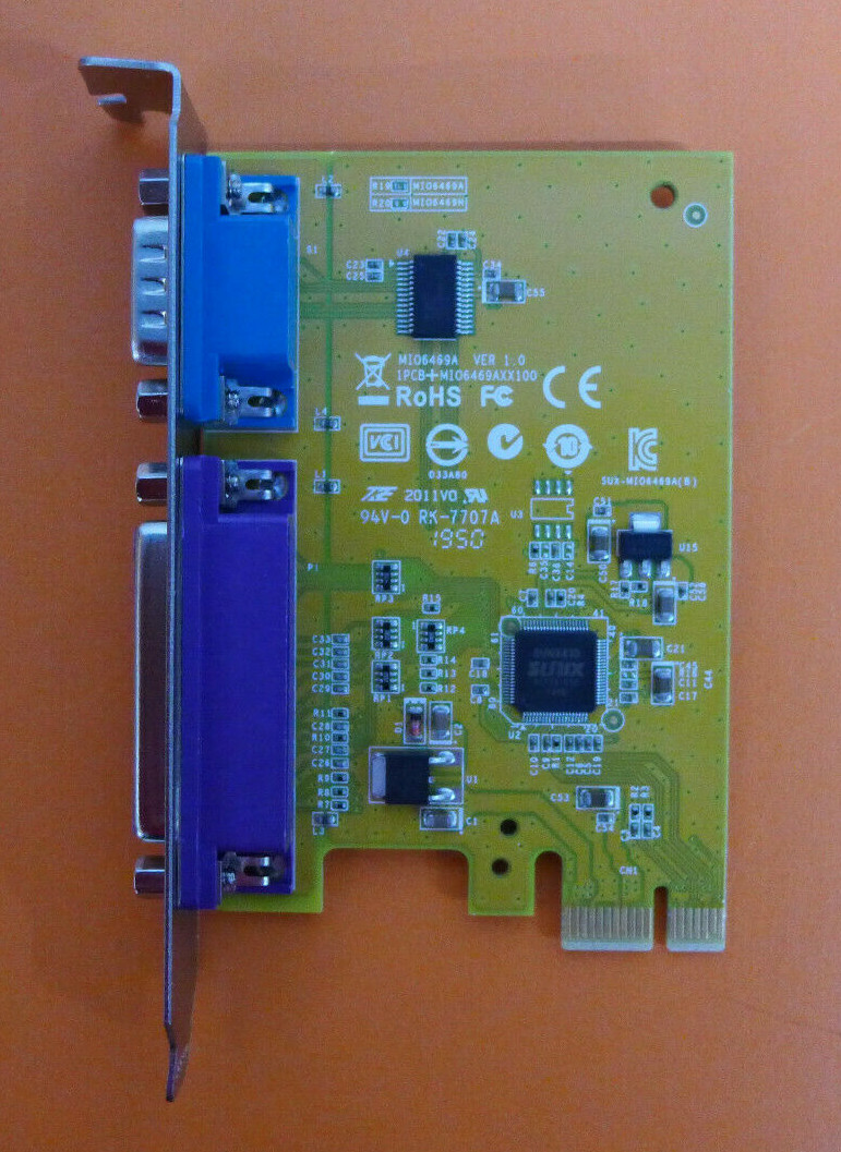 Dell PCIE High Profile Interface Serial Parallel Expansion Card YCJ85