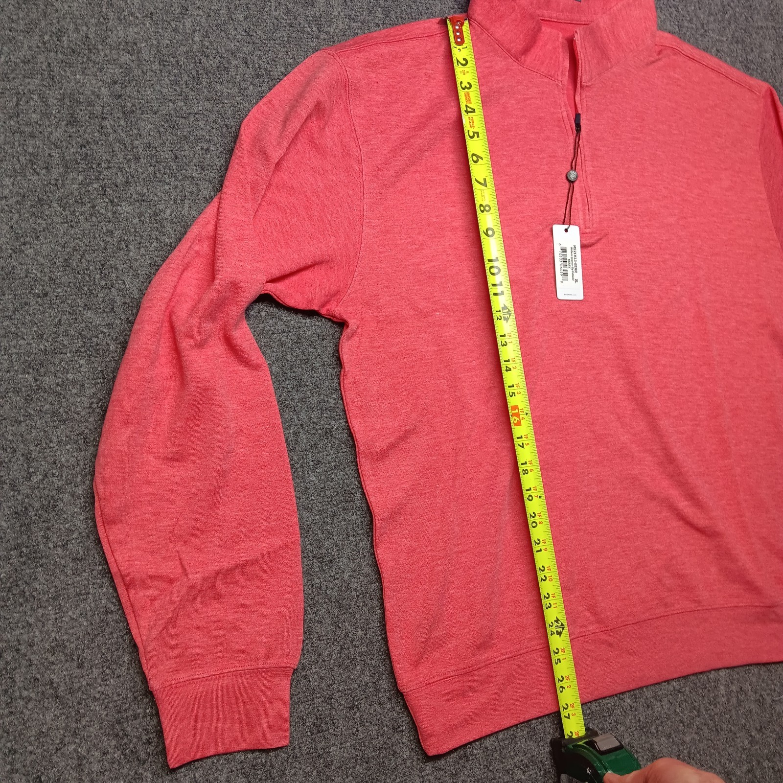 Turtleson wallace quarter-zip pullover berry XL New with tags original packaging
