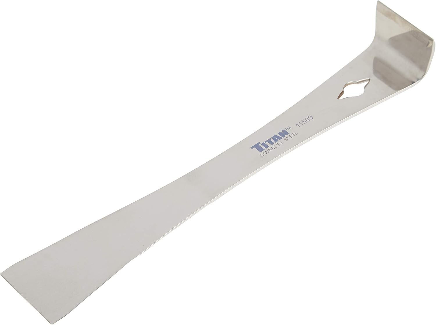 Ergonomic 9-1/4-Inch Stainless Steel Pry Bar with Razor-Sharp Edge for Precision