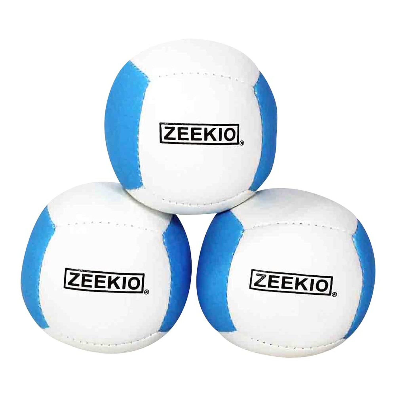 Zeekio Lunar Juggling Balls - [Set of 3], Professional UV Reactive, 6-Panel B...