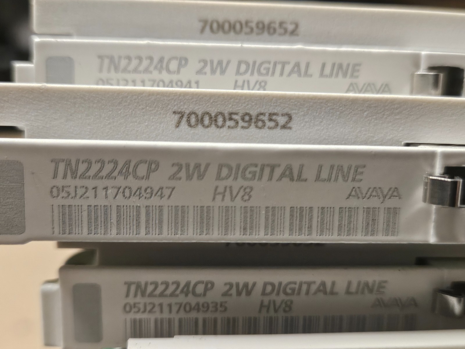 Avaya TN2224CP 2W Digital Line Cards 700059652 SER 4 HV8 – Lot of 10