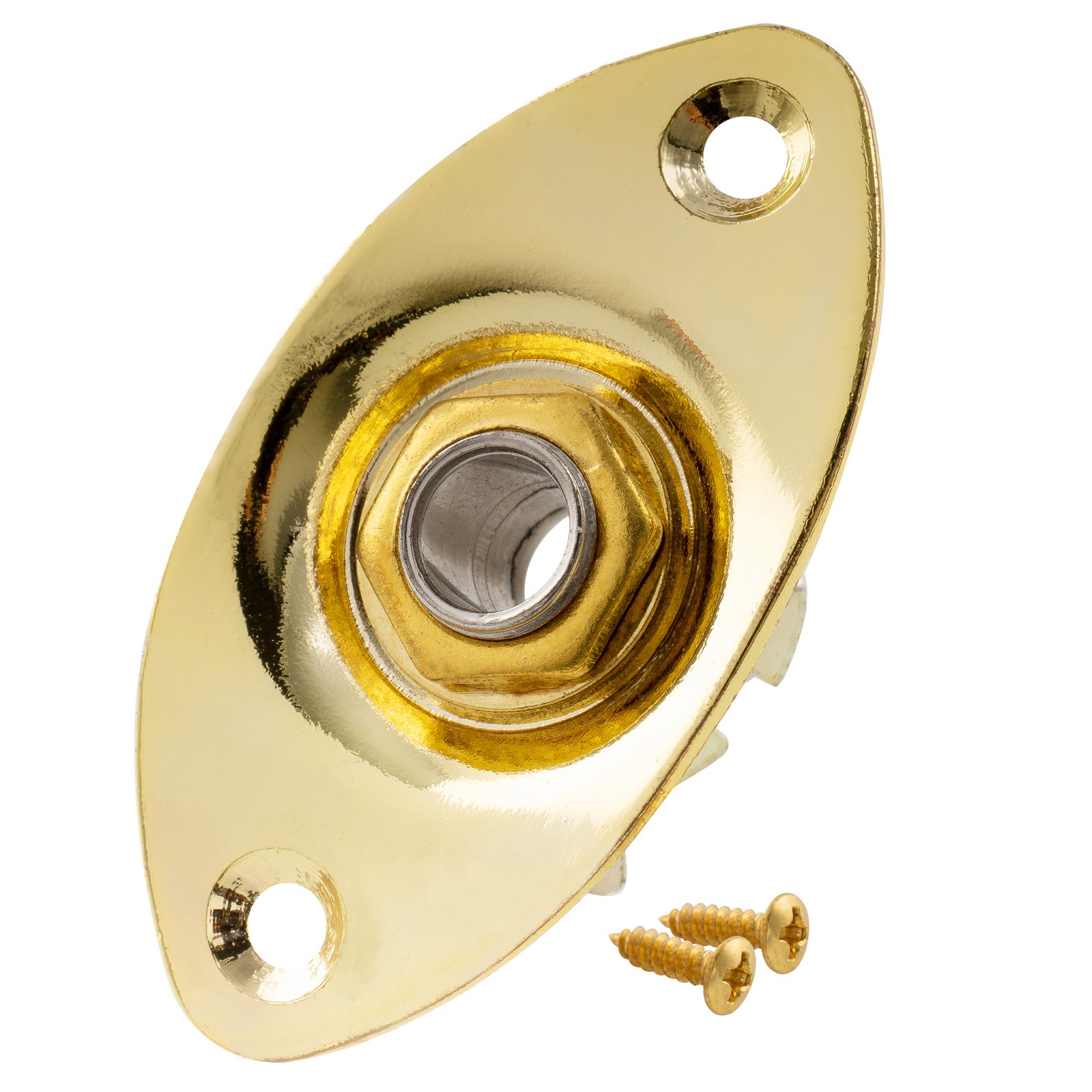 Musiclily Oval Guitar Input Jack,Gold