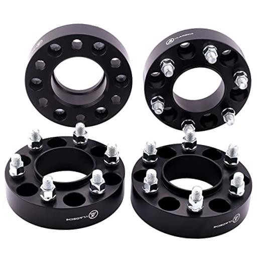Black 6x120 Hubcentric Wheel Spacers 1.5 Inch 14x1.5 Studs 1.5 Inch-Pack of 4