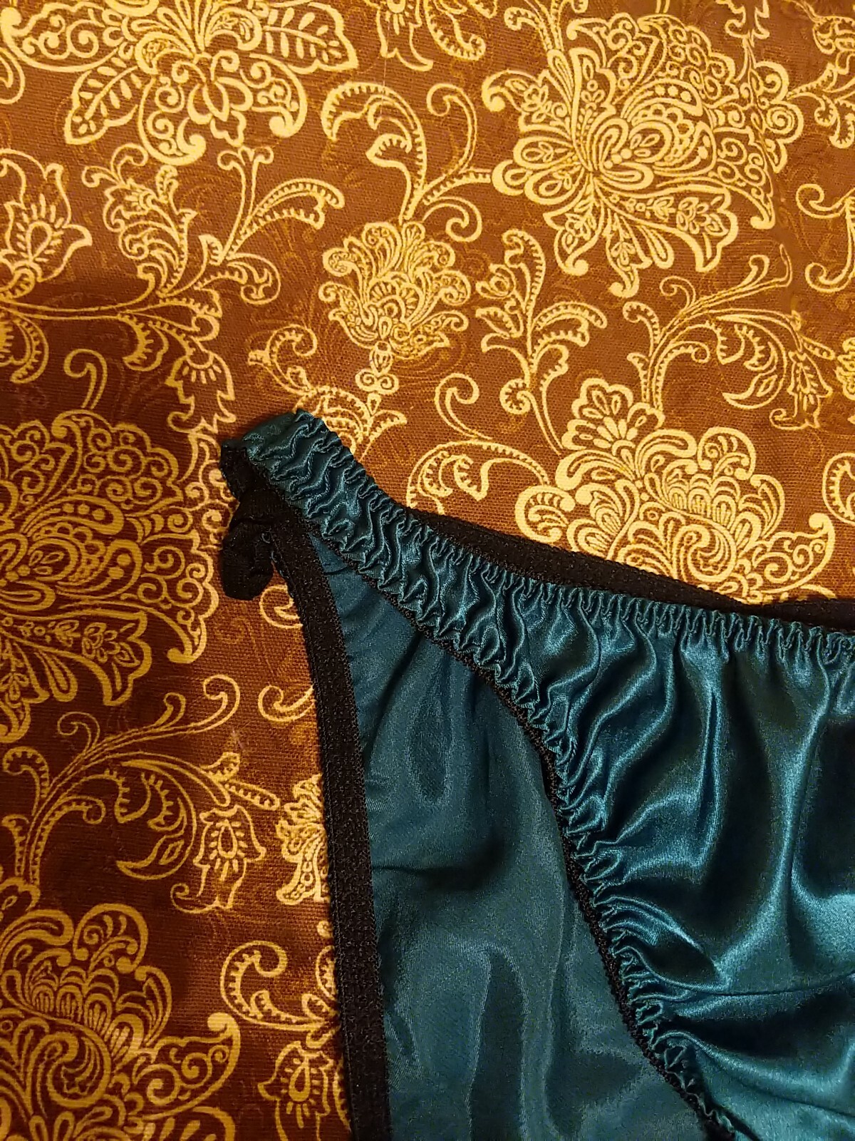 VTG Satin Bikini Panties Size Medium