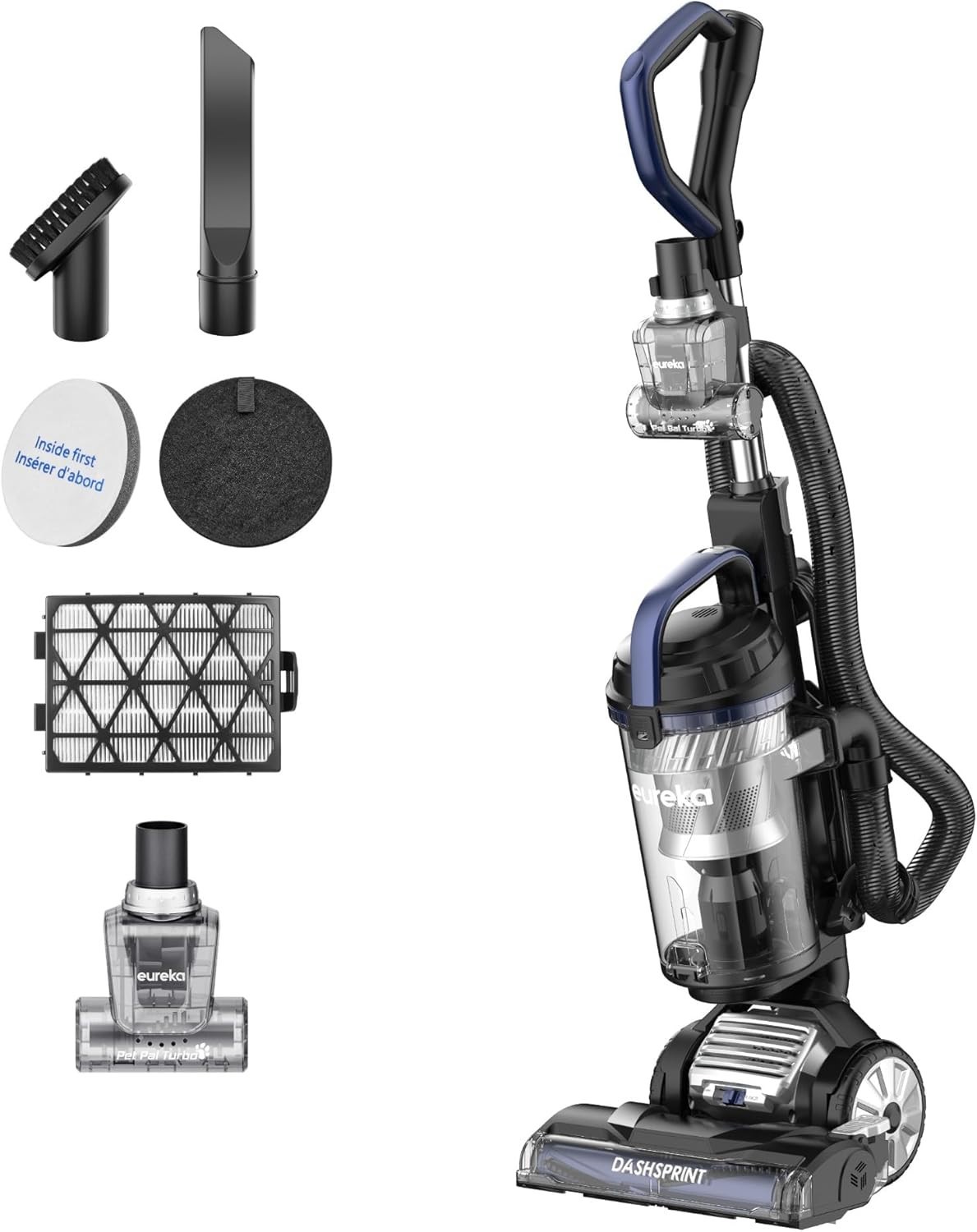 Eureka Upright Vacuum Cleaner for Carpet & Hard Floor with Dual Cyclone Suction