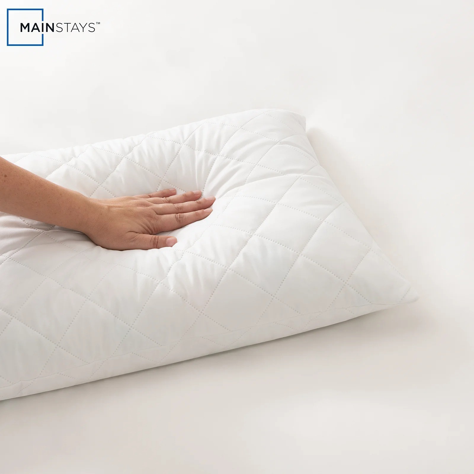Mainstays™ Memory Foam Cluster Bed Pillow, Standard Queen