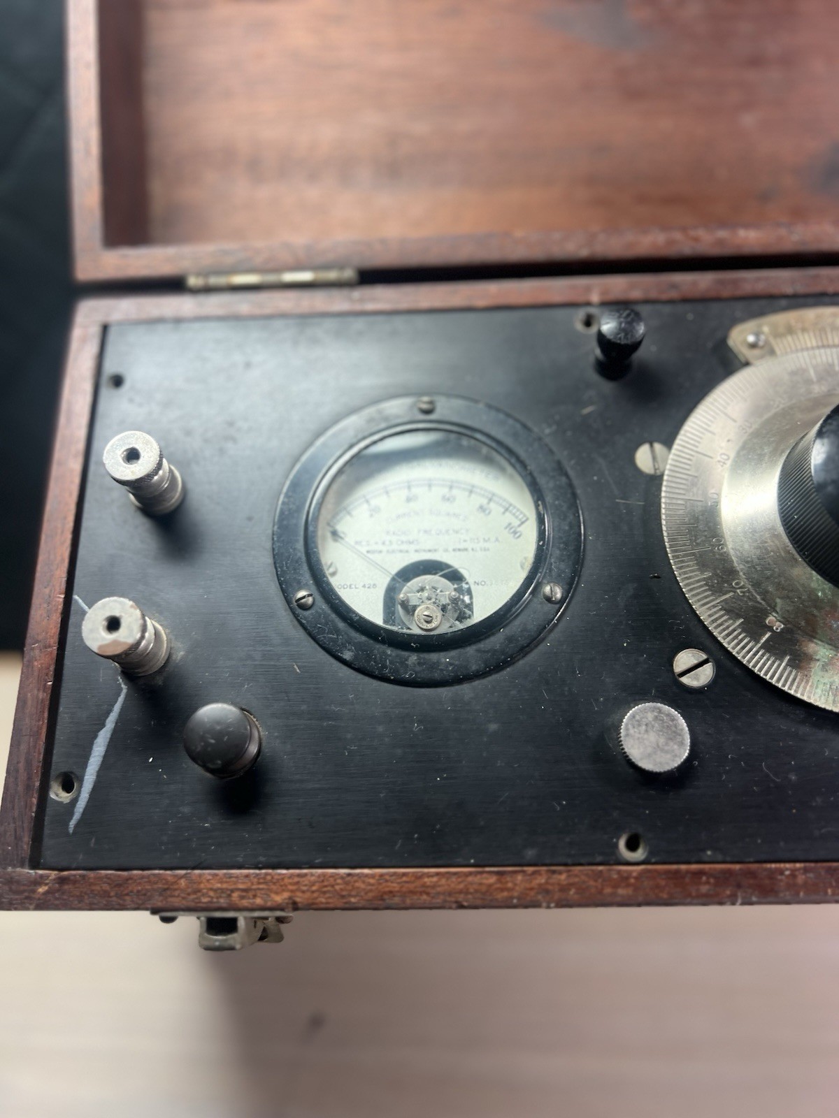 Rare Weston Electrical current Instrument Galvanometer Vintage box case 425