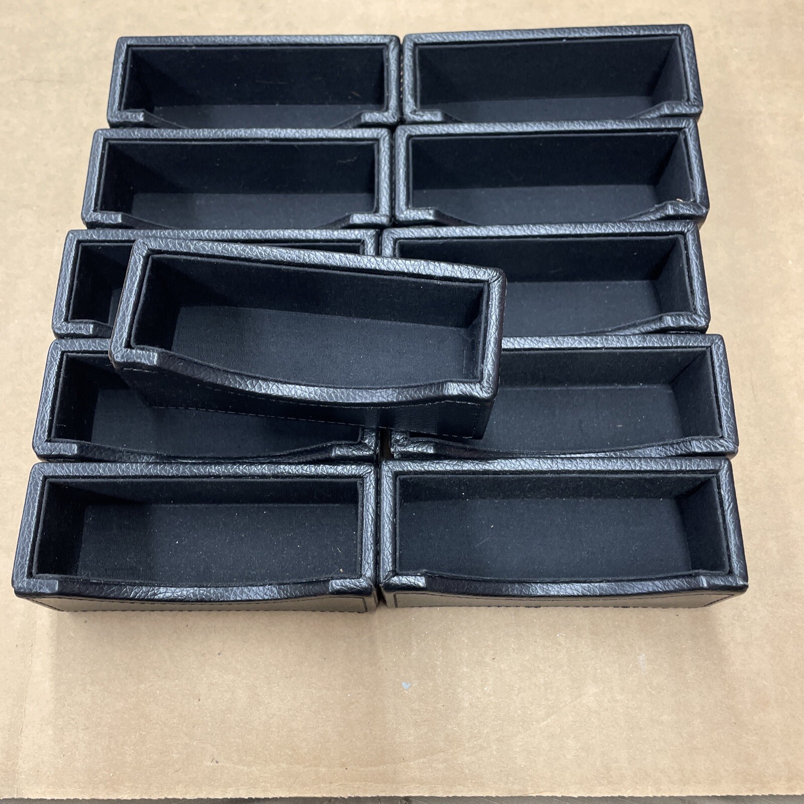 Bulk Lot 11 Faux Pebbled Leather Business Felt Card Holder Wholesale New S32