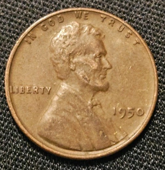 1950 Lincoln Wheat Cent • Philadelphia Mint • Circulated • Free Shipping
