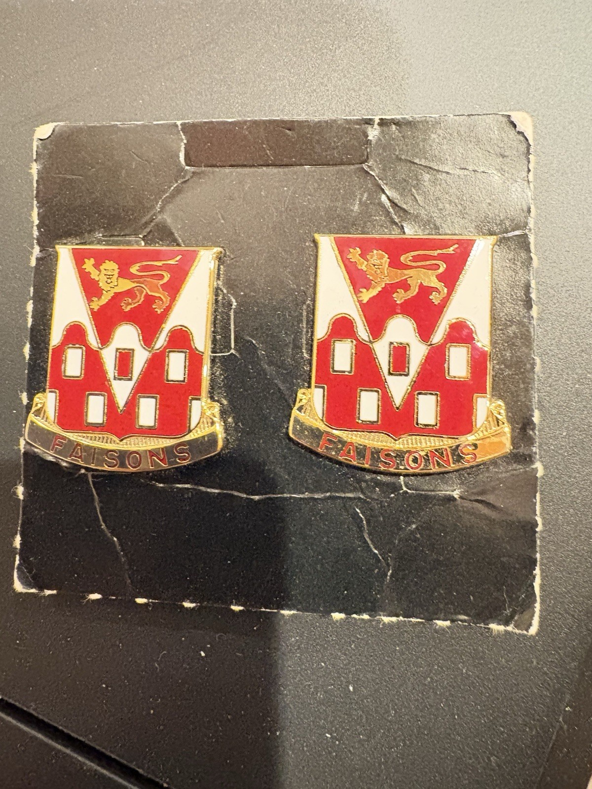 Pair Of US Army 368th Engineer Battalion Army Unit Crest
