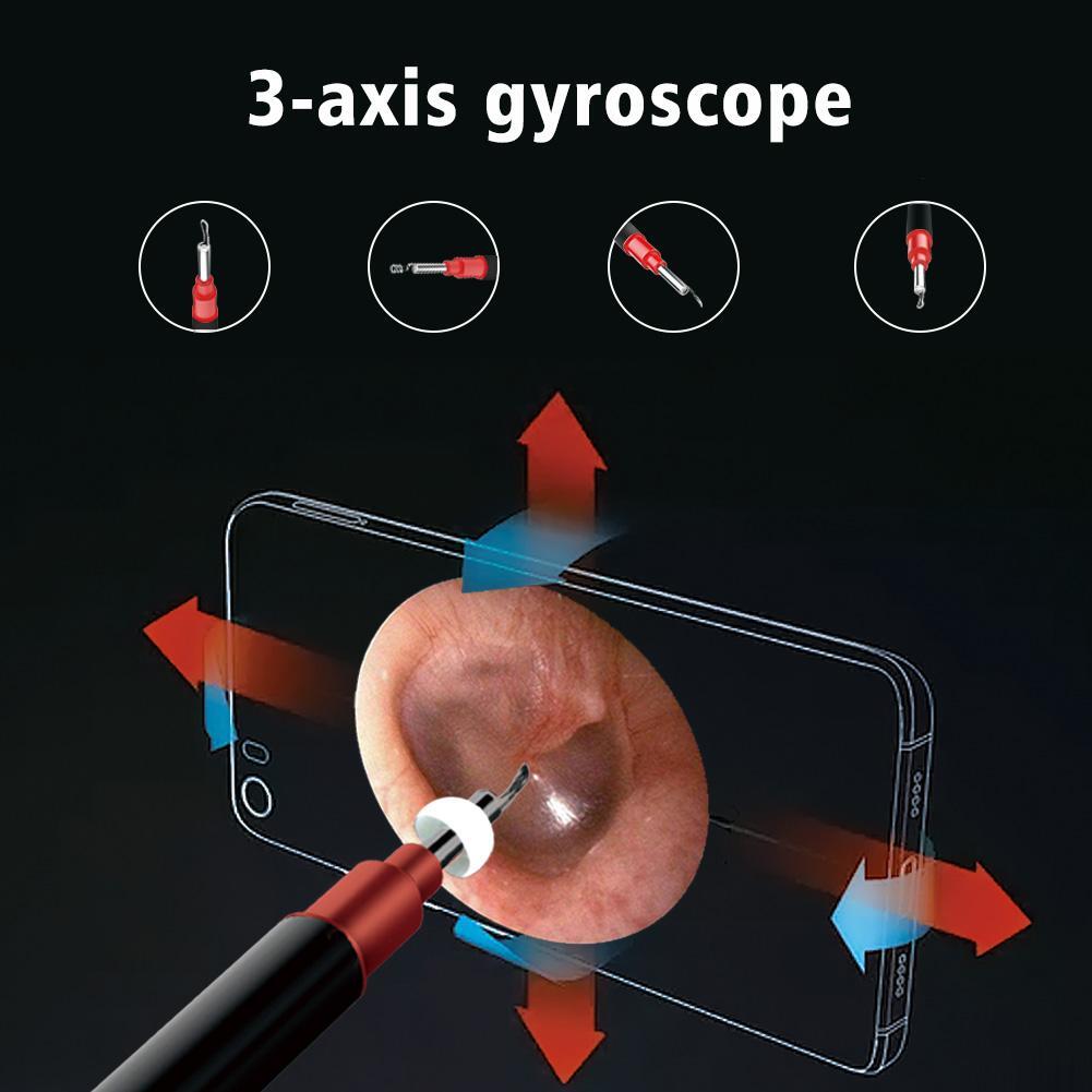 Smart Ear Spoon 1080P WIFI 2MP 3.9mm Wireless Endoscope Multifunctional Camera