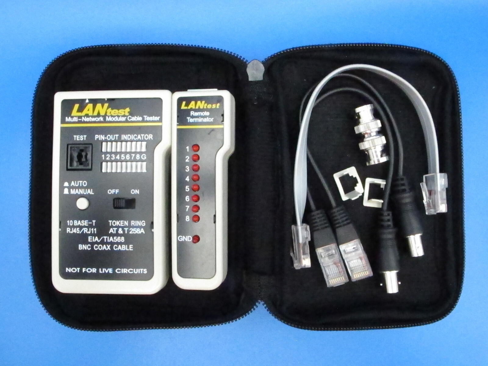 Hobbes 256551-R LANTest Kit, Gray Housing/Black Face EUC