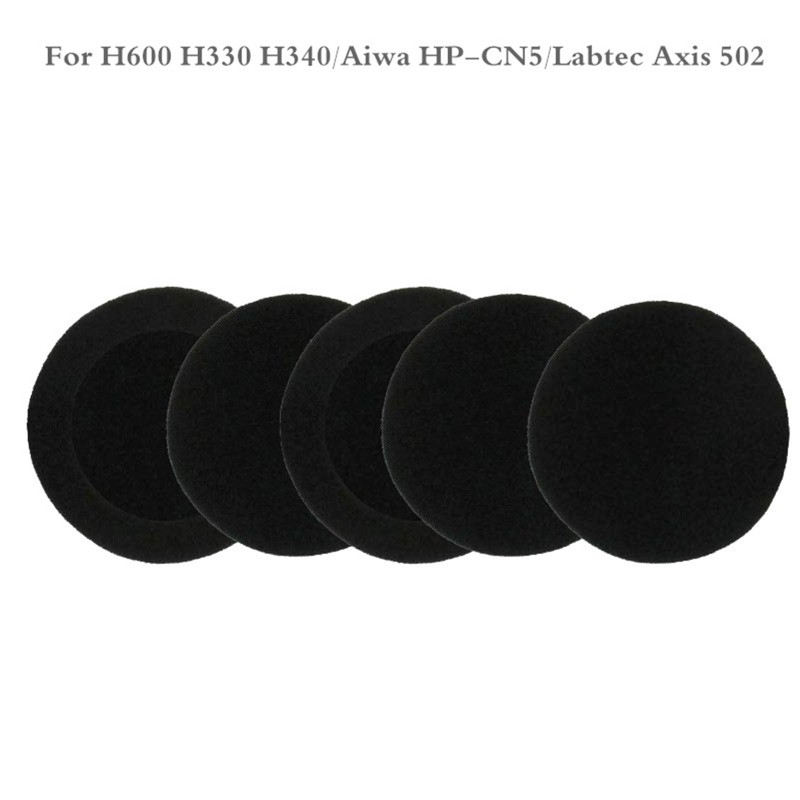 Leather Game Ear Pad Solid Sponge Earphone 5 Pairs for - H600 H 600
