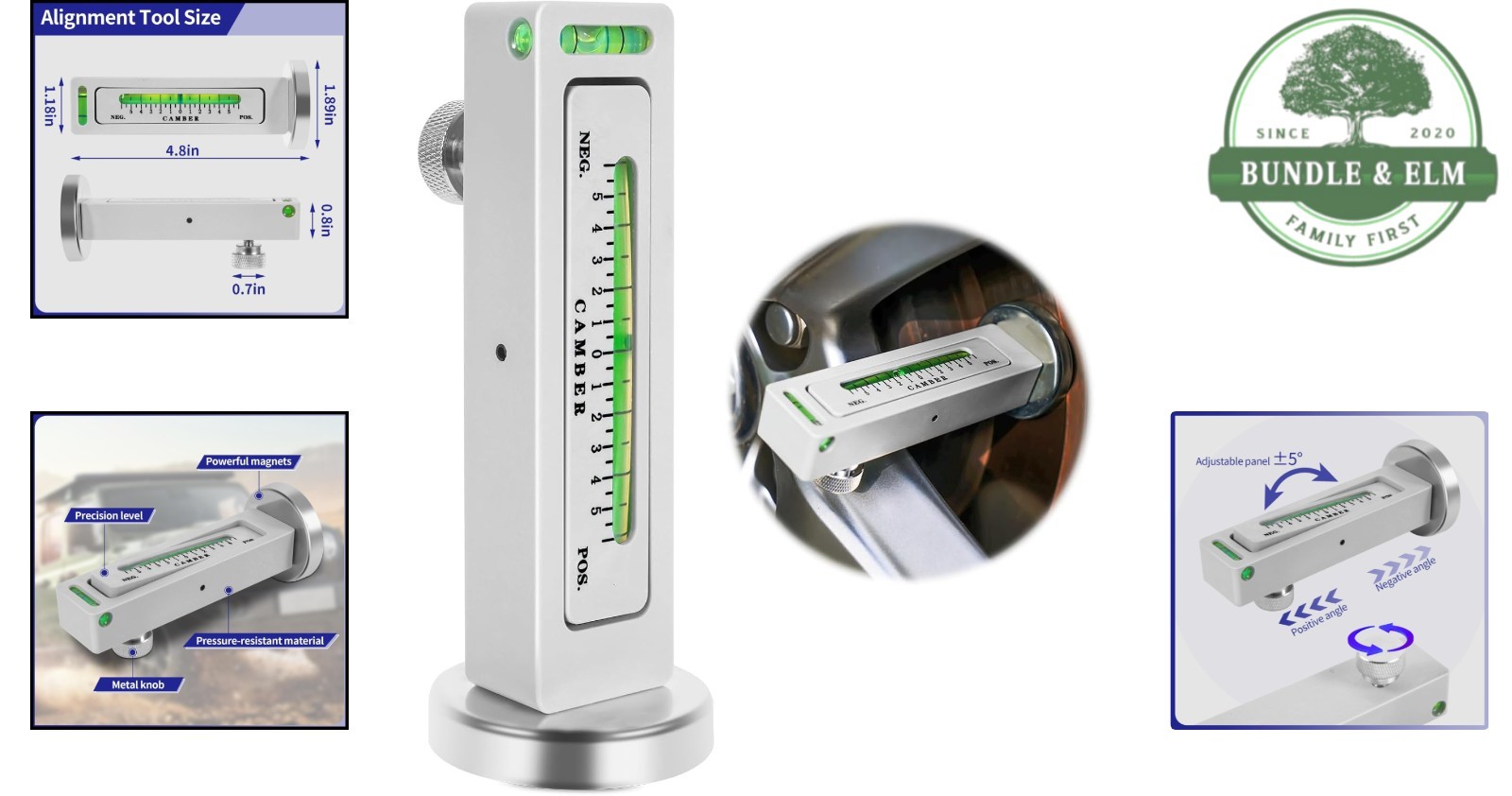 Versatile Magnetic Camber and Caster Tool for Efficient Vehicle Maintenance