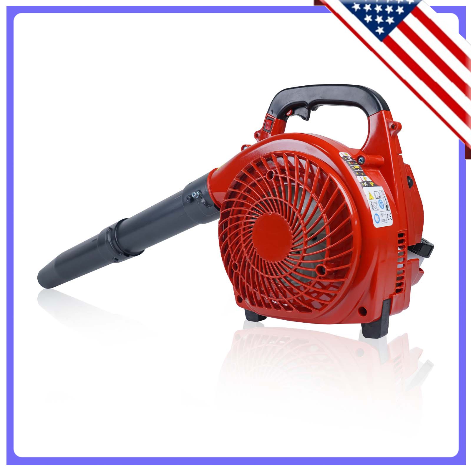 Powerful 28cc 1.1HP Handheld Gas Leaf Blower -490 CFM 280 MPH 2-Stroke Engine
