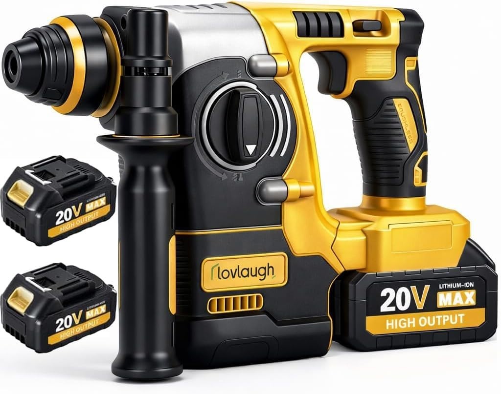 20V MAX SDS plus Cordless Rotary Hammer Drill with 2 X 4.0Ah Batteries & Charger