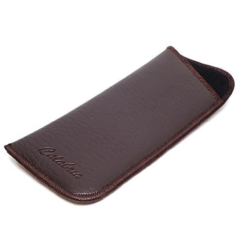 Mens Slim Half-Clip Case in Black or Brown (Brown (No-Clip))