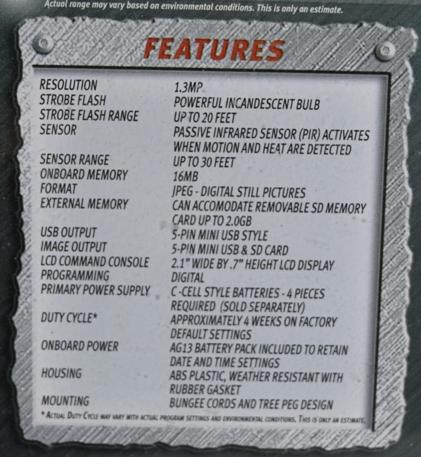 NEW Wildgame Innovations Digital Game Scouting Trail Camera 1.3 Pixels