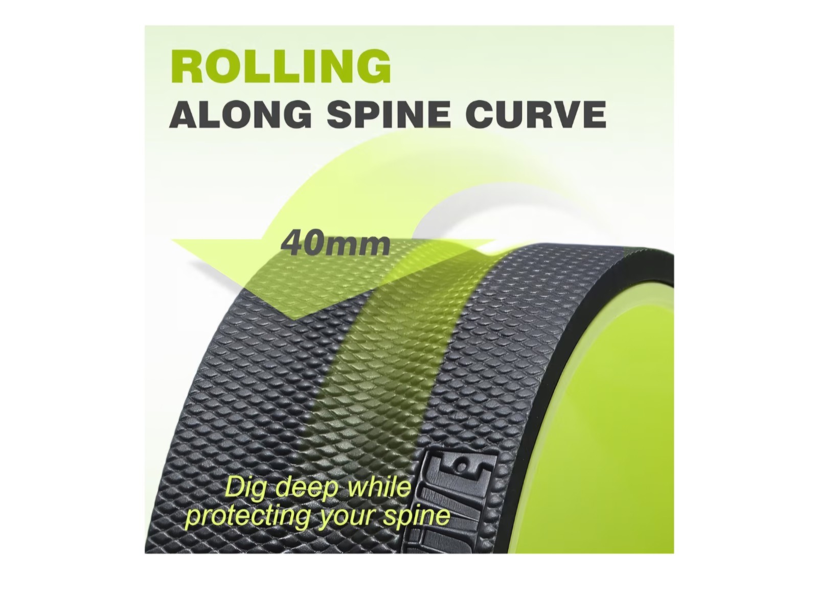 Back Roller Wheel - 3 Pack Yoga Foam Roller for Physical Therapy & Back...