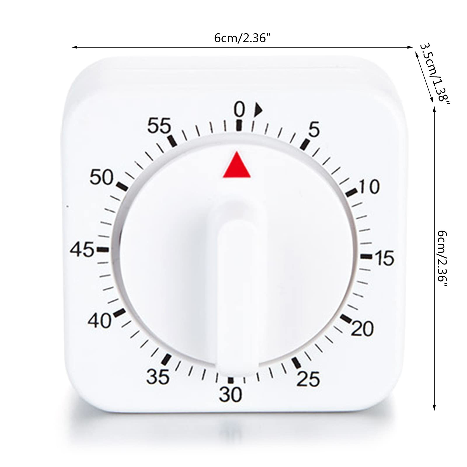 60 Minute Kitchen Timer Alarm Manual Countdown Timer for Home Baking Cooking