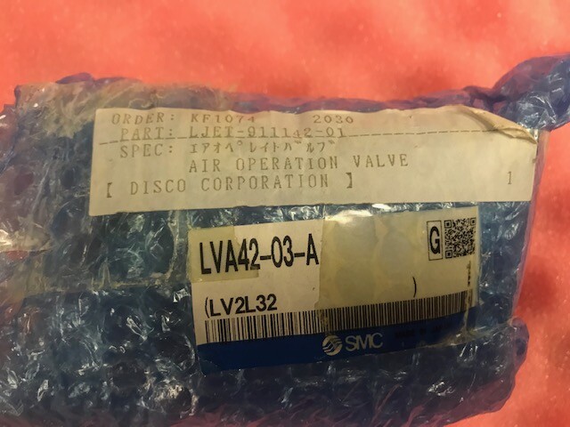 SMC LVA42-03-A AIR OPERATED VALVE, NOS