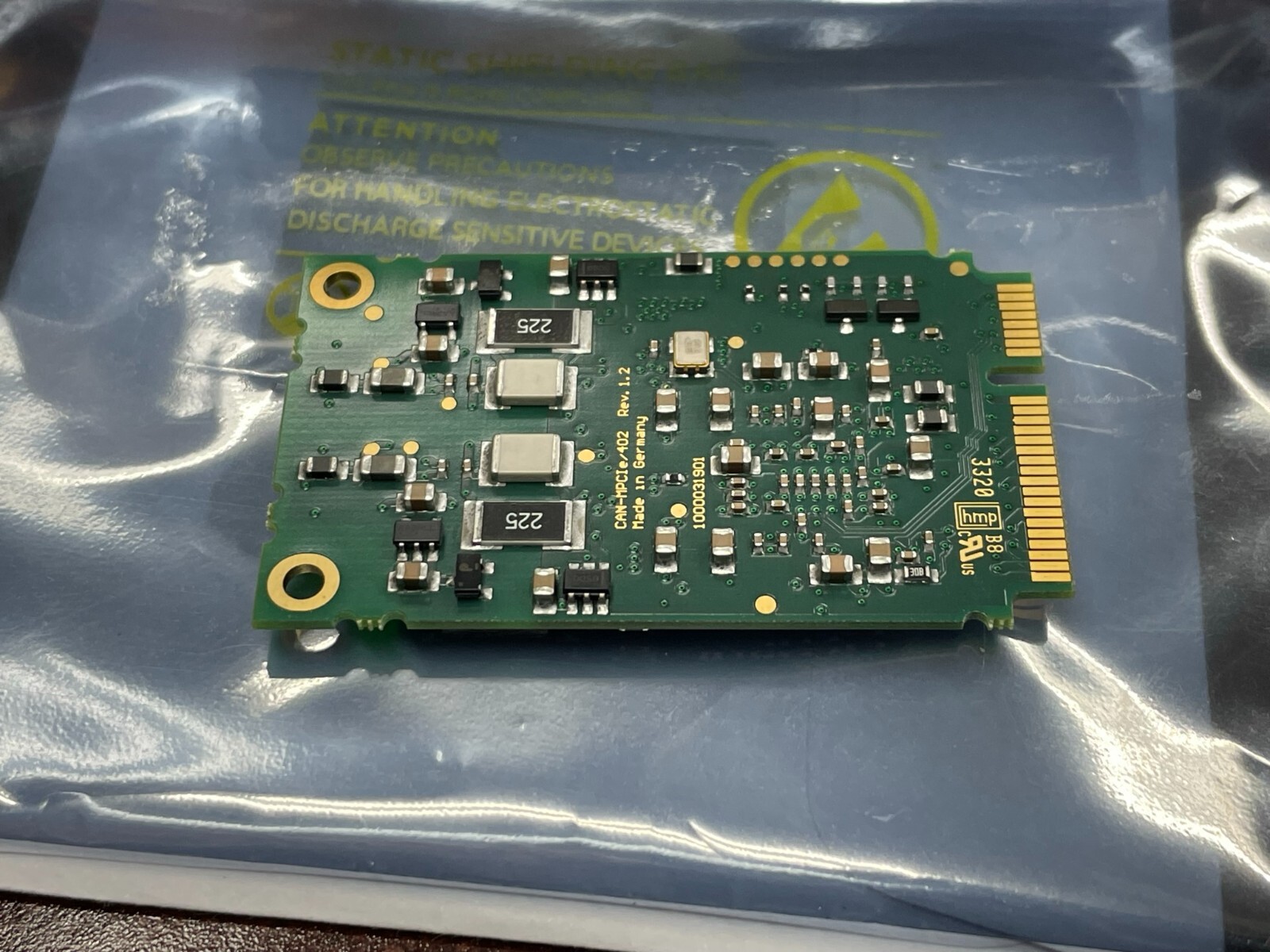 New ESD Electronics C.2044.64 - CAN-PCIeMini/402-2-FD Active CAN Interface Board