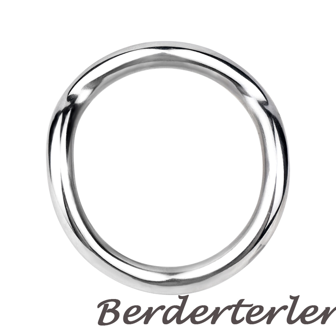 Chrome Golden Metal Rings Delay Ejaculation Curved Rings for Men Ball Stretcher