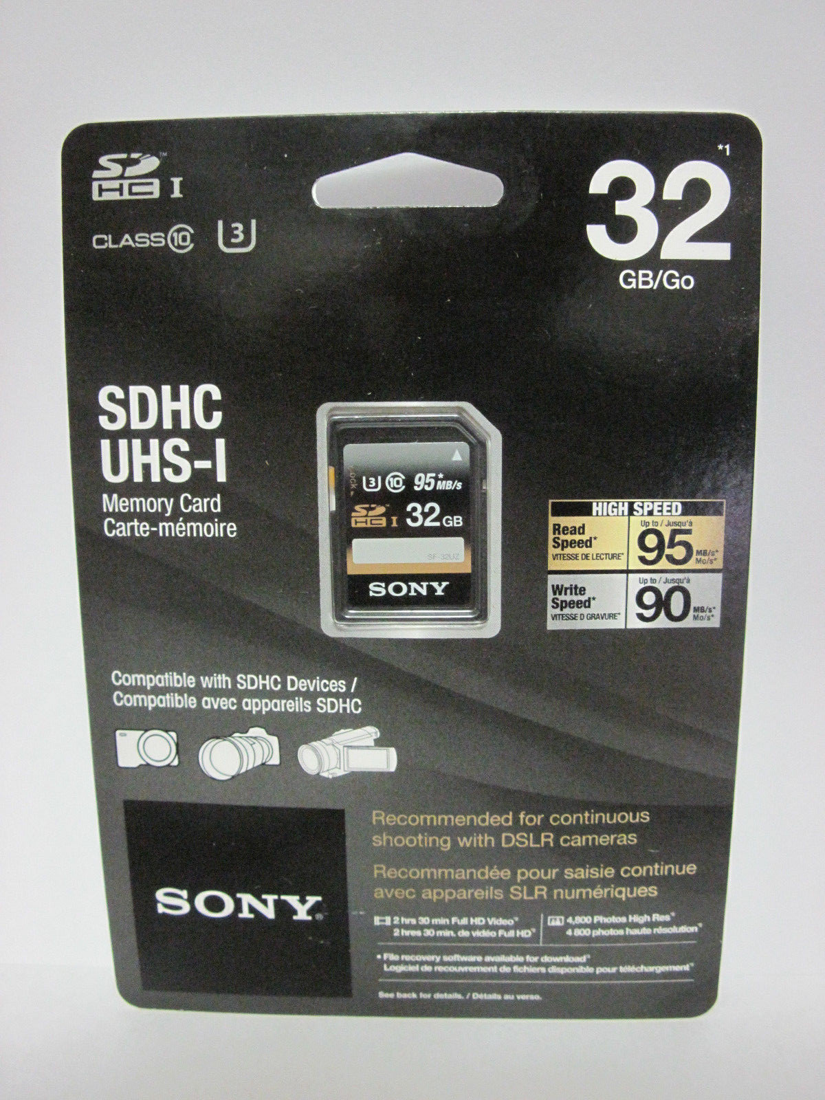 Sony 32G XAVC S 4K Ultra HD SDXC SD card for Sony AX53 AX100 AX33 CX900 handycam