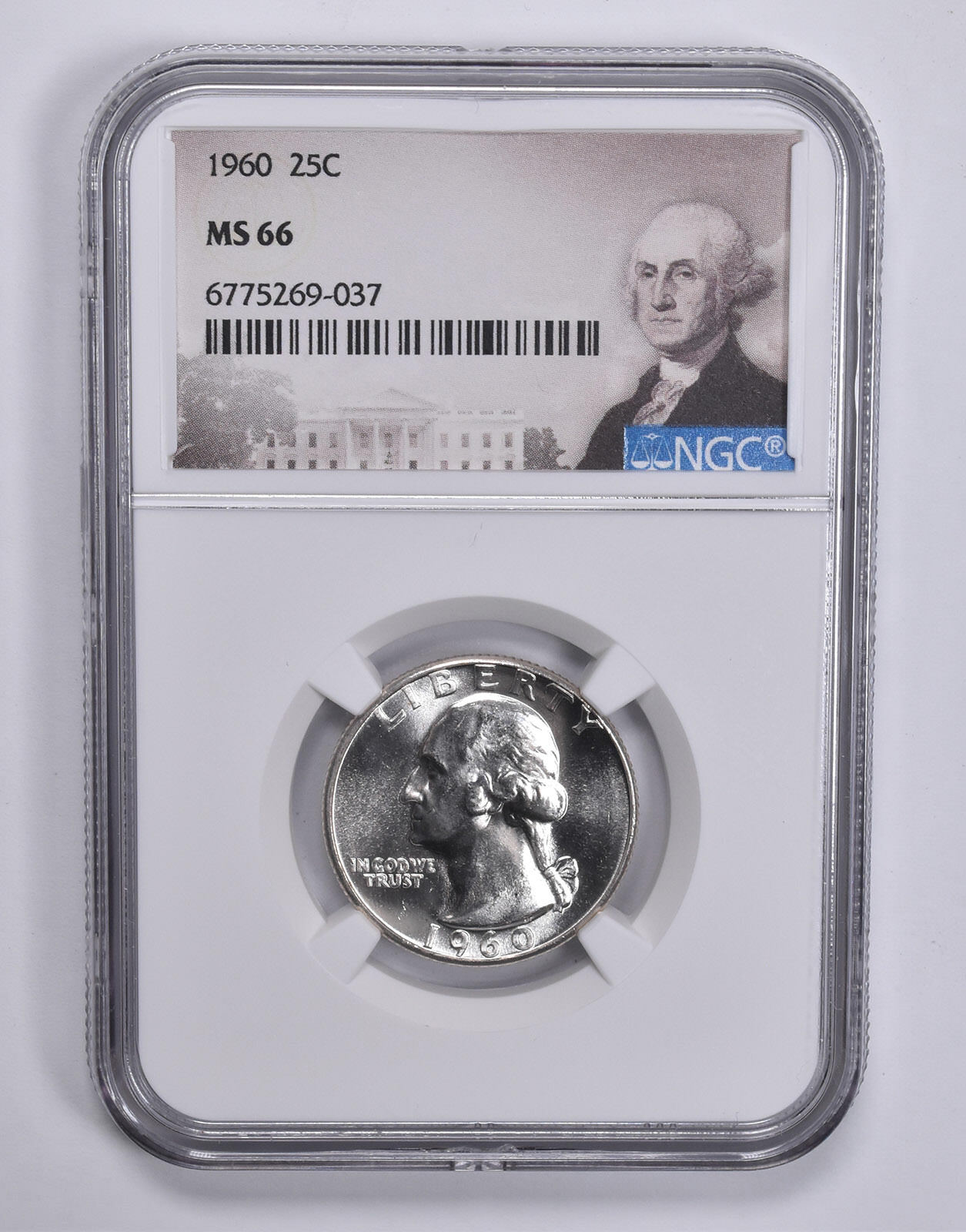 1960 Washington Quarter 25c Special Lbl MS66 NGC