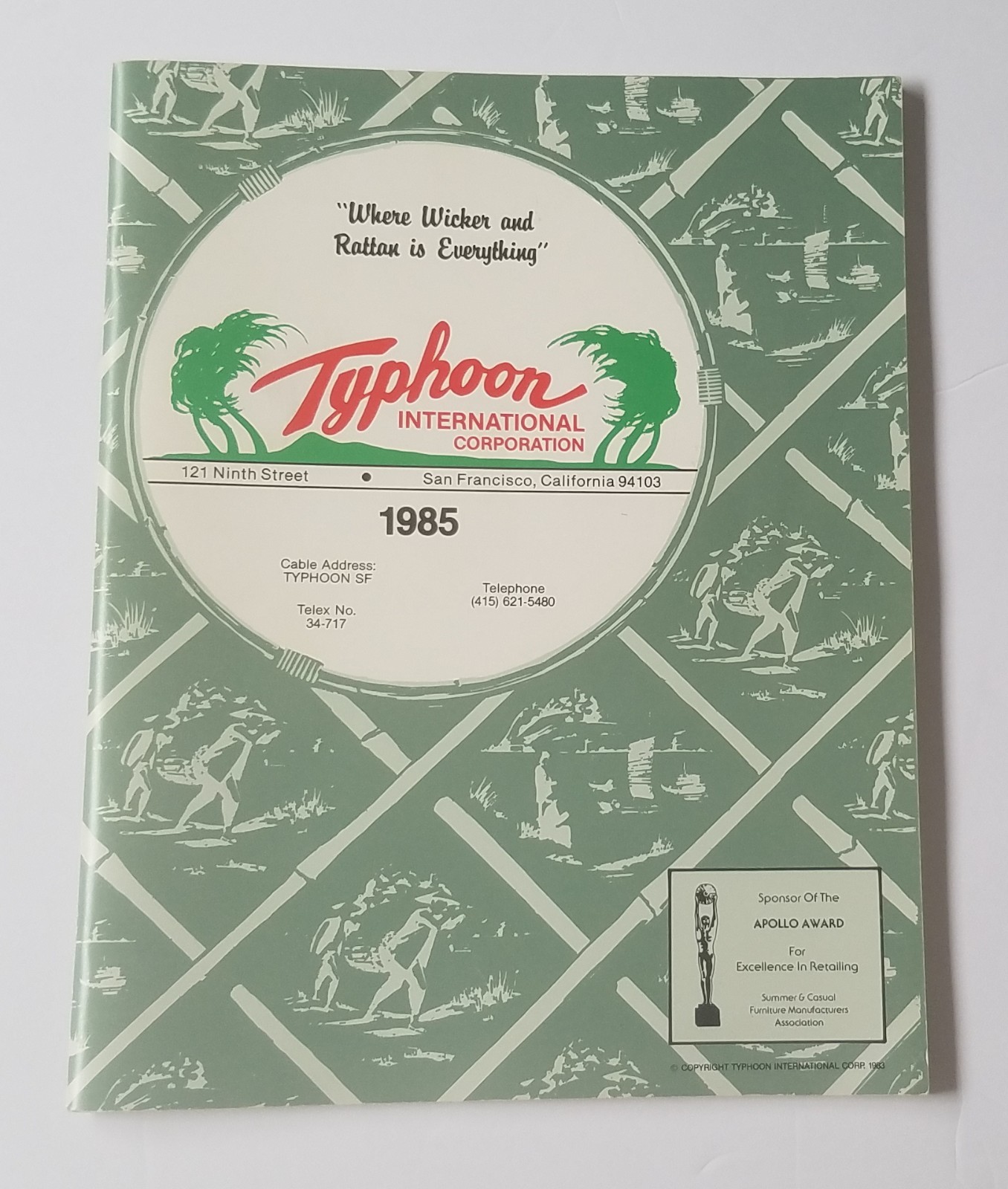 Typhoon International,  Where Wicker And Rattan Is Everything, Catalog.  1985.
