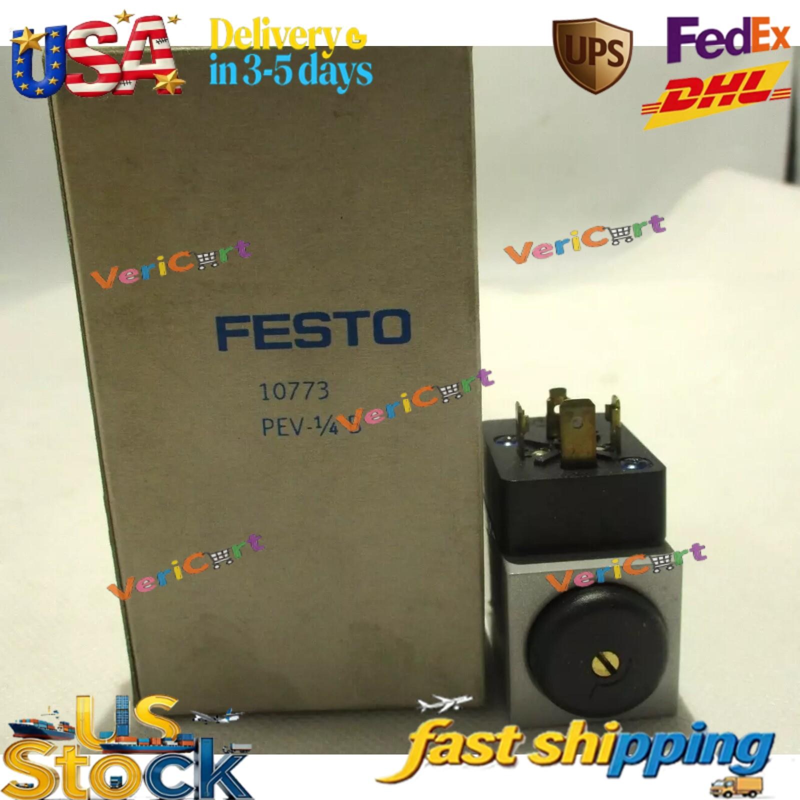 US FREE TAX New Festo PEV-1/4-B 10773 Pressure Switch