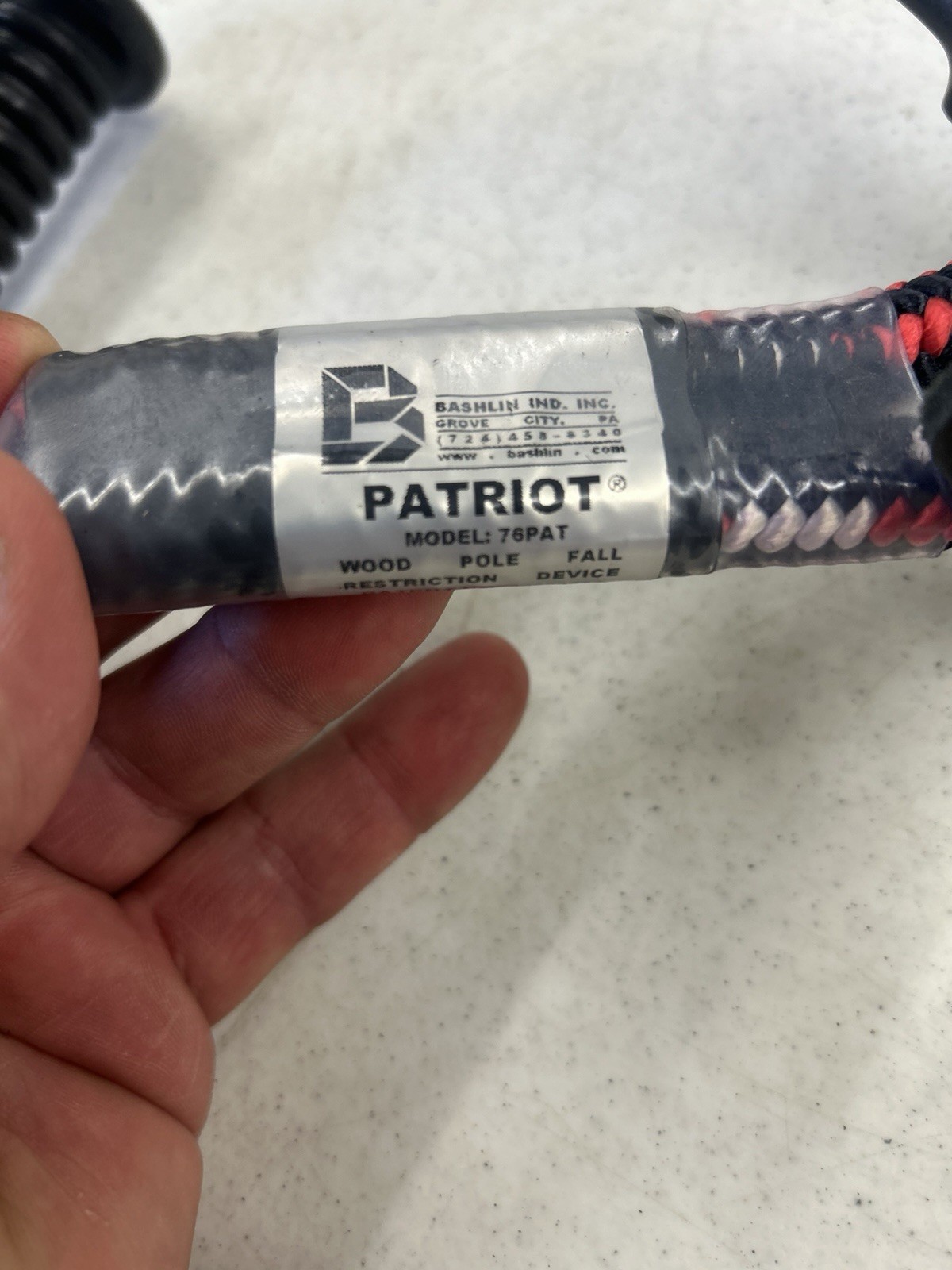 Bashlin Patriot Wood Pole Fall Restraint Device 76PAT
